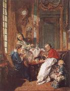 Francois Boucher An Afternoon Meal oil painting
